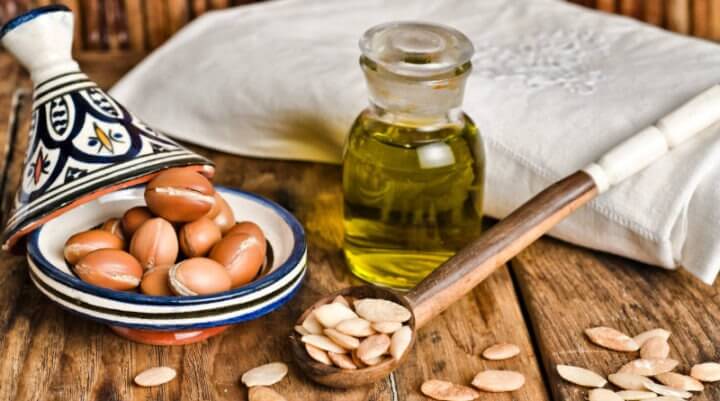 El aceite de argán es rico de vitamina E