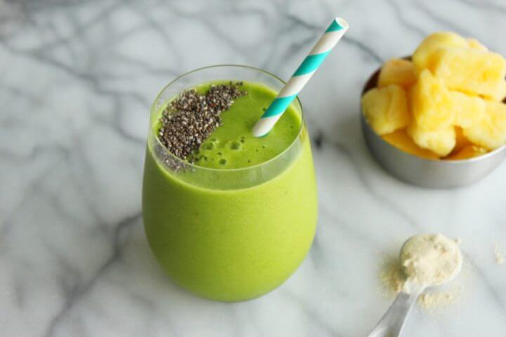 Receta de batido verde para adelgazar