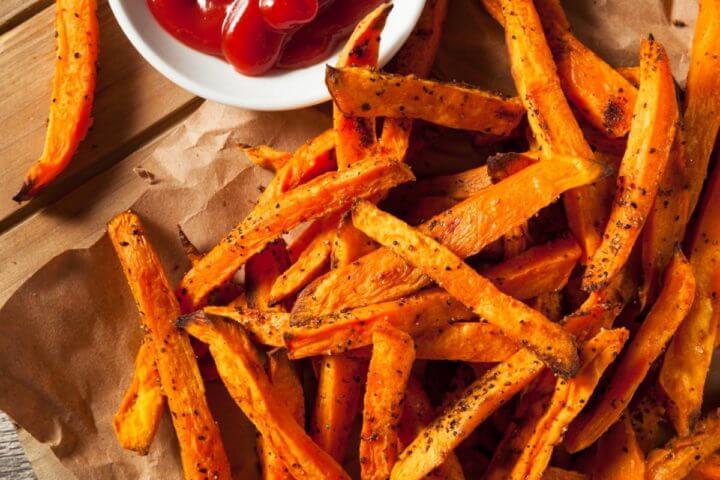 Cómo hacer batatas dulces al horno