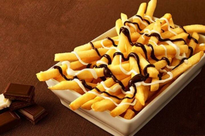Receta de batatas dulces con chocolate oscuro