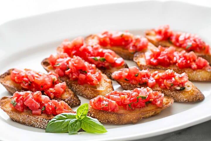 Bruschetta de dieta DASH