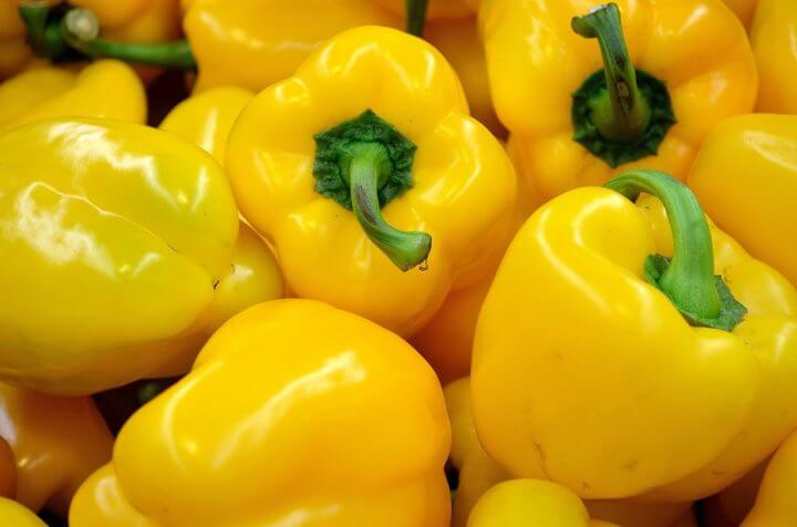 Los pimientos amarillos son una gran fuente de vitamina C