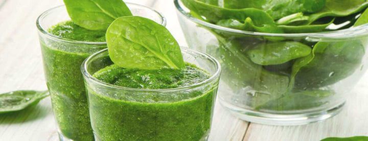 Smoothie verde ideal para seguir una dieta DASH