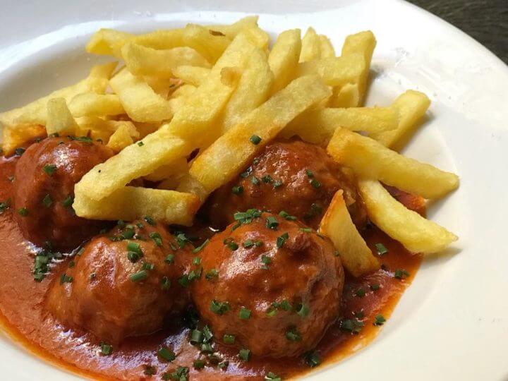 Receta de albóndigas de carne y pavo con batatas dulces