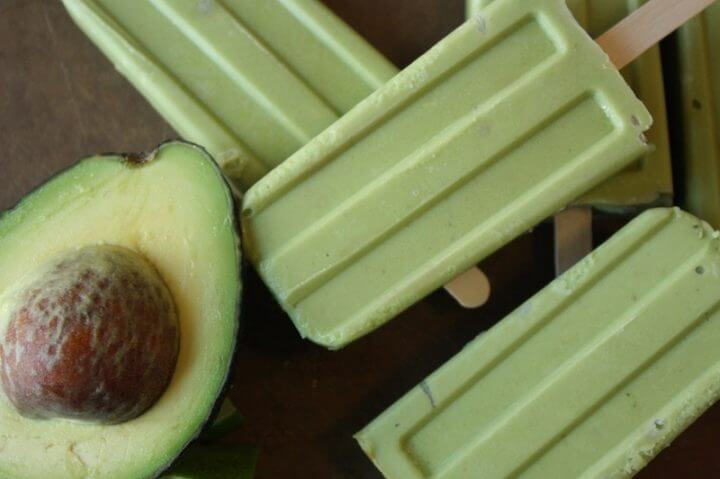 Helado de aguacate y lima para después de entrenar 