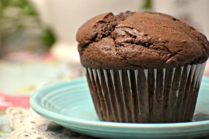 Receta de muffin de chocolate saludable