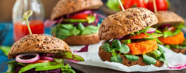 ¿Son saludables las hamburguesas vegetarianas?