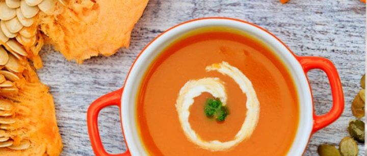Receta de sopa de calabaza y curry