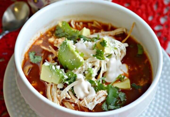Receta de sopa de chili verde