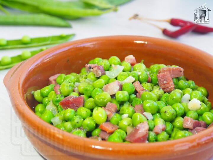 Receta con guisantes