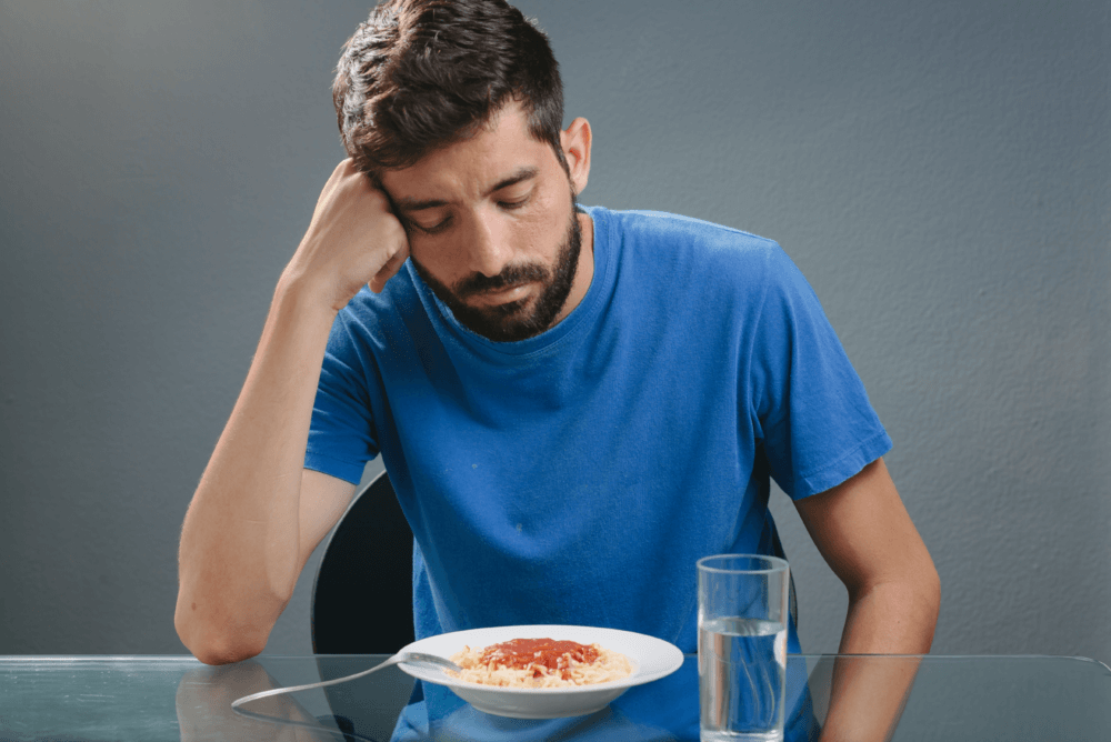 ausencia de ganas de comer