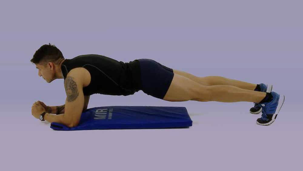 Plancha para mejorar la escoliosis