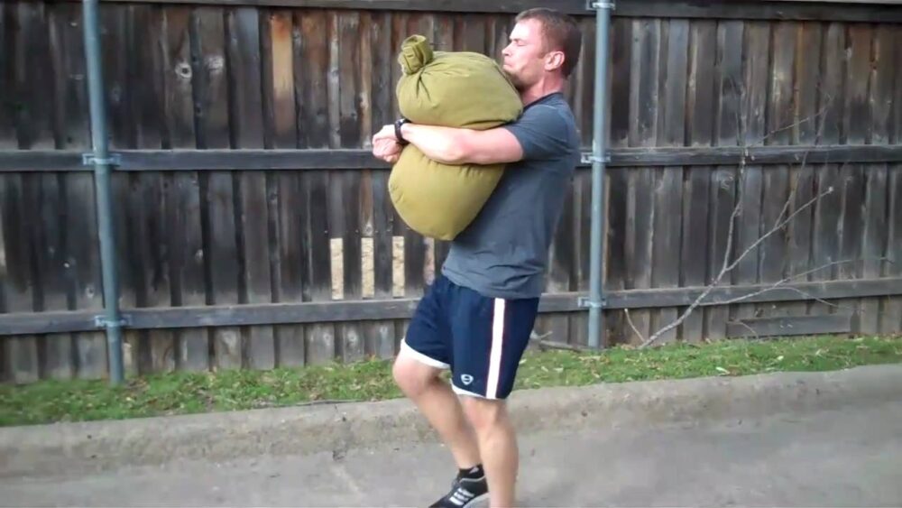 sandbag bear hug