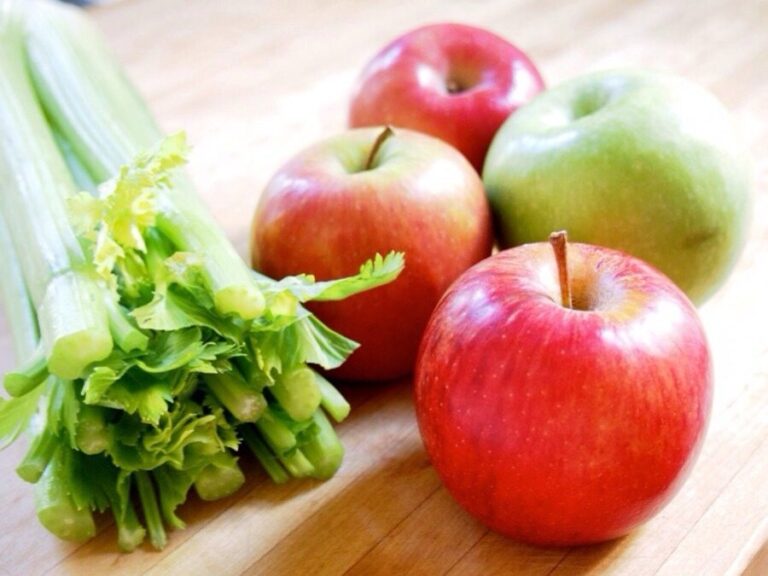 manzana y apio