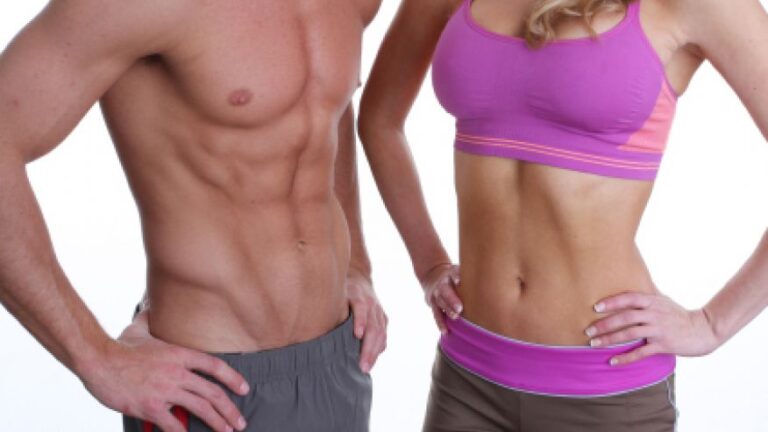 pareja de atletas fitness