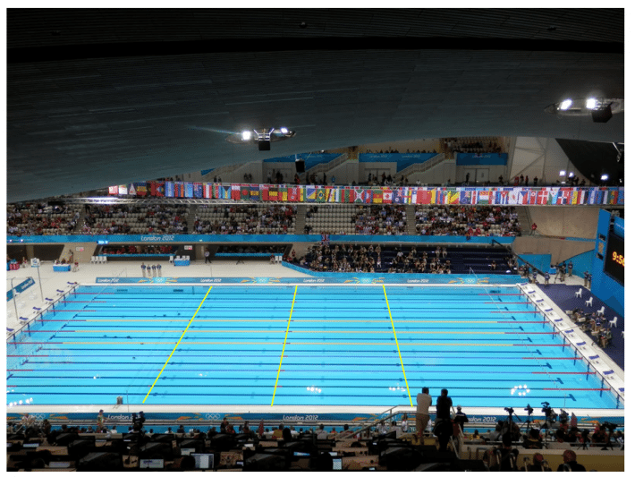 piscina seccionada