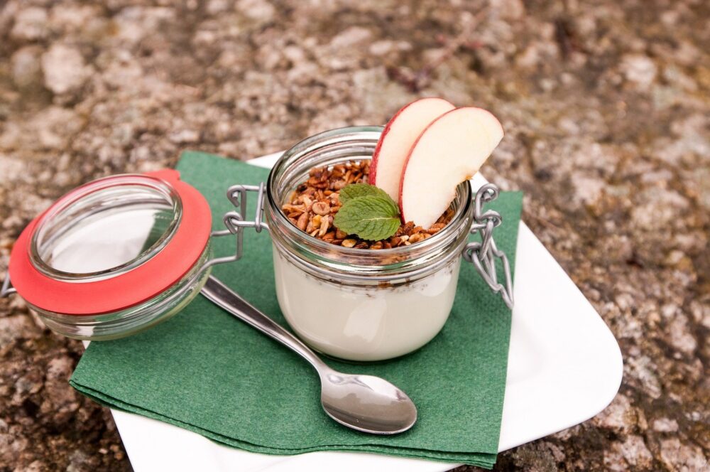 yogurt con frutas