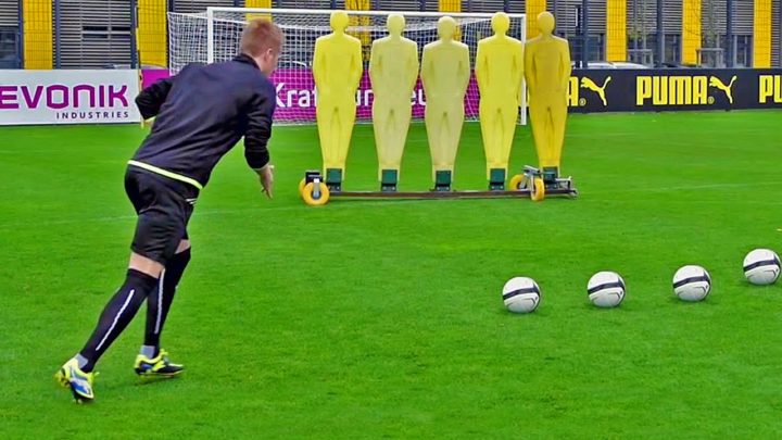 entrenamiento para aprender a golpear con efecto