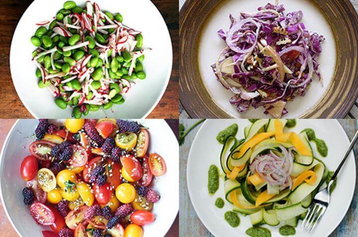 Recetas de ensaladas naturales sin lechuga