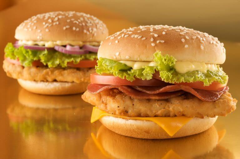 Receta de hamburguesa de pollo saludable