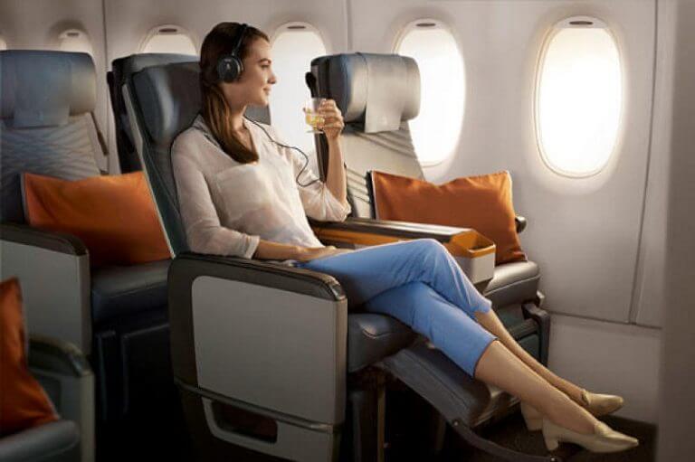 Diferencias asiento de avión primera clase y turista