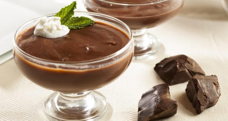 Receta de pudding de chocolate vegano
