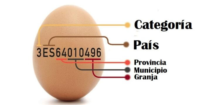 Cómo interpretar los códigos de los huevos
