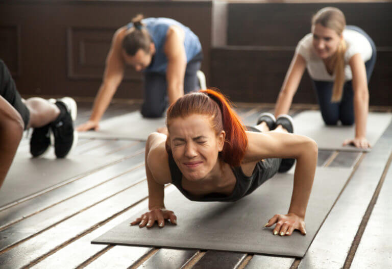 Problemas que surgen al ejecutar flexiones