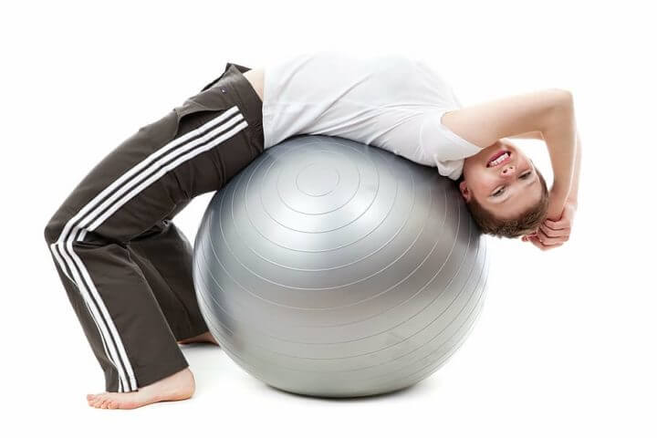 abdominales con fitball