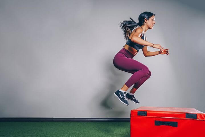 entrenamiento con caja pliometrica