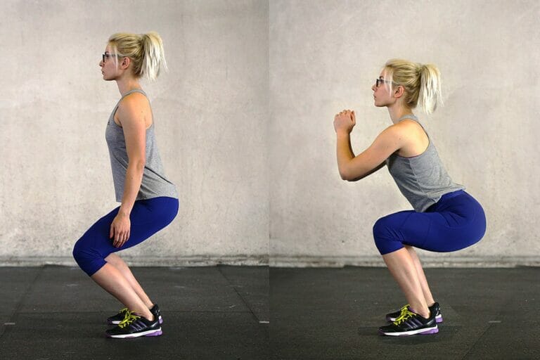Mujer entrenando piernas