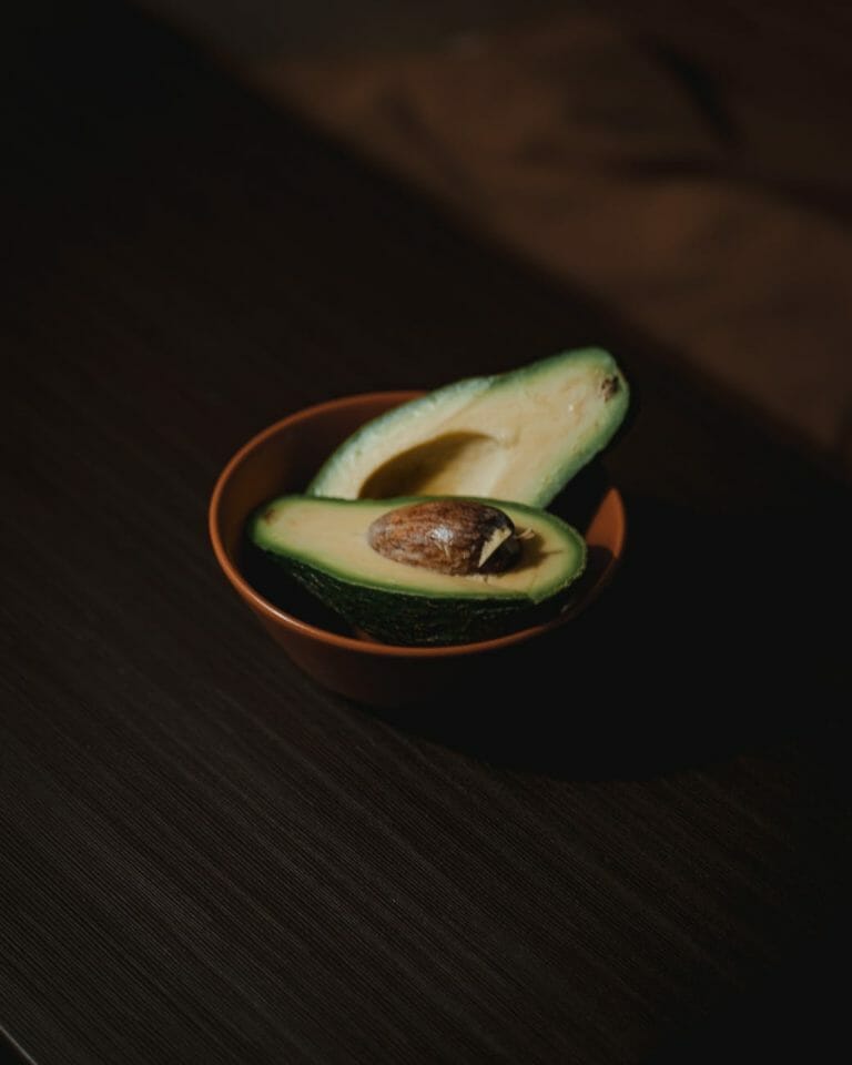 a bowl of fresh avocado
