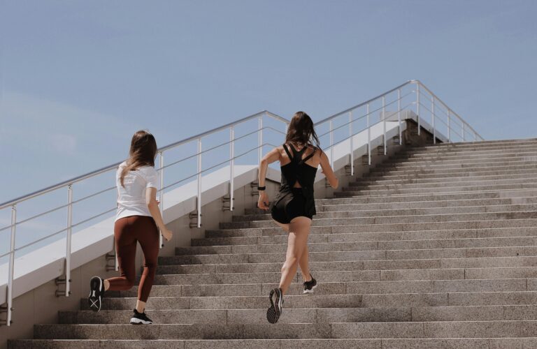 entrenamiento con escalera