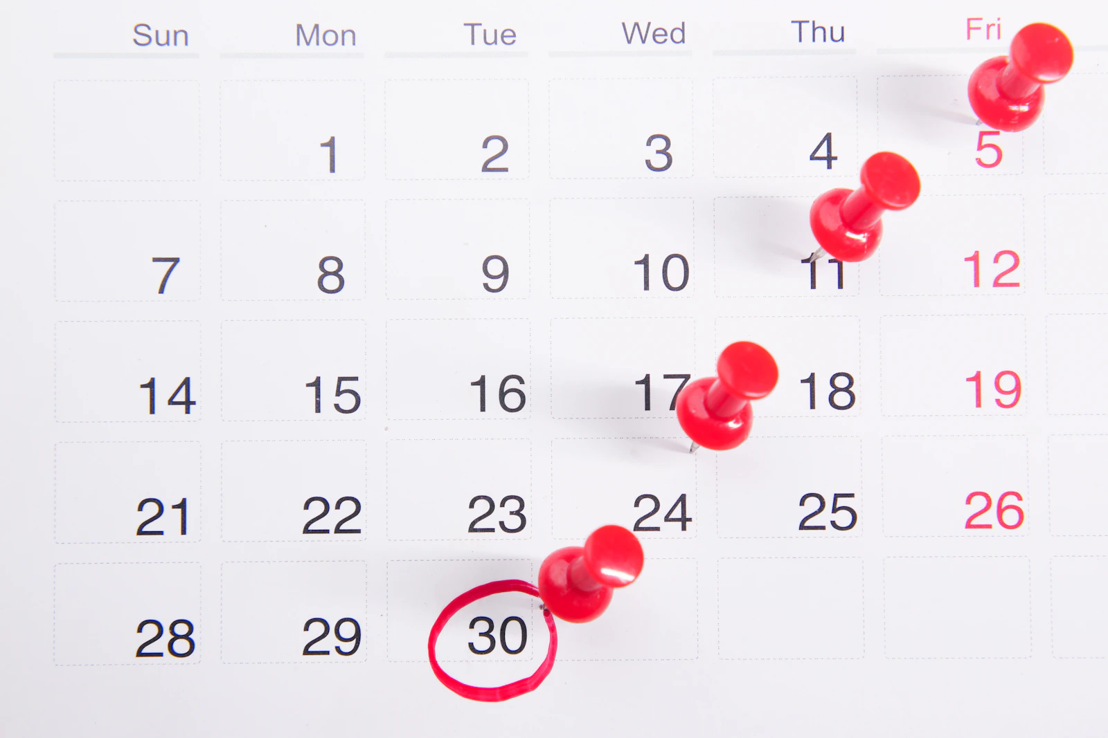 Calendario semanal con sesiones de entrenamiento anotadas