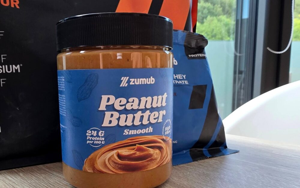 Crema de cacahuete suave de Zumub y monodosis de 100% Whey Concentrate